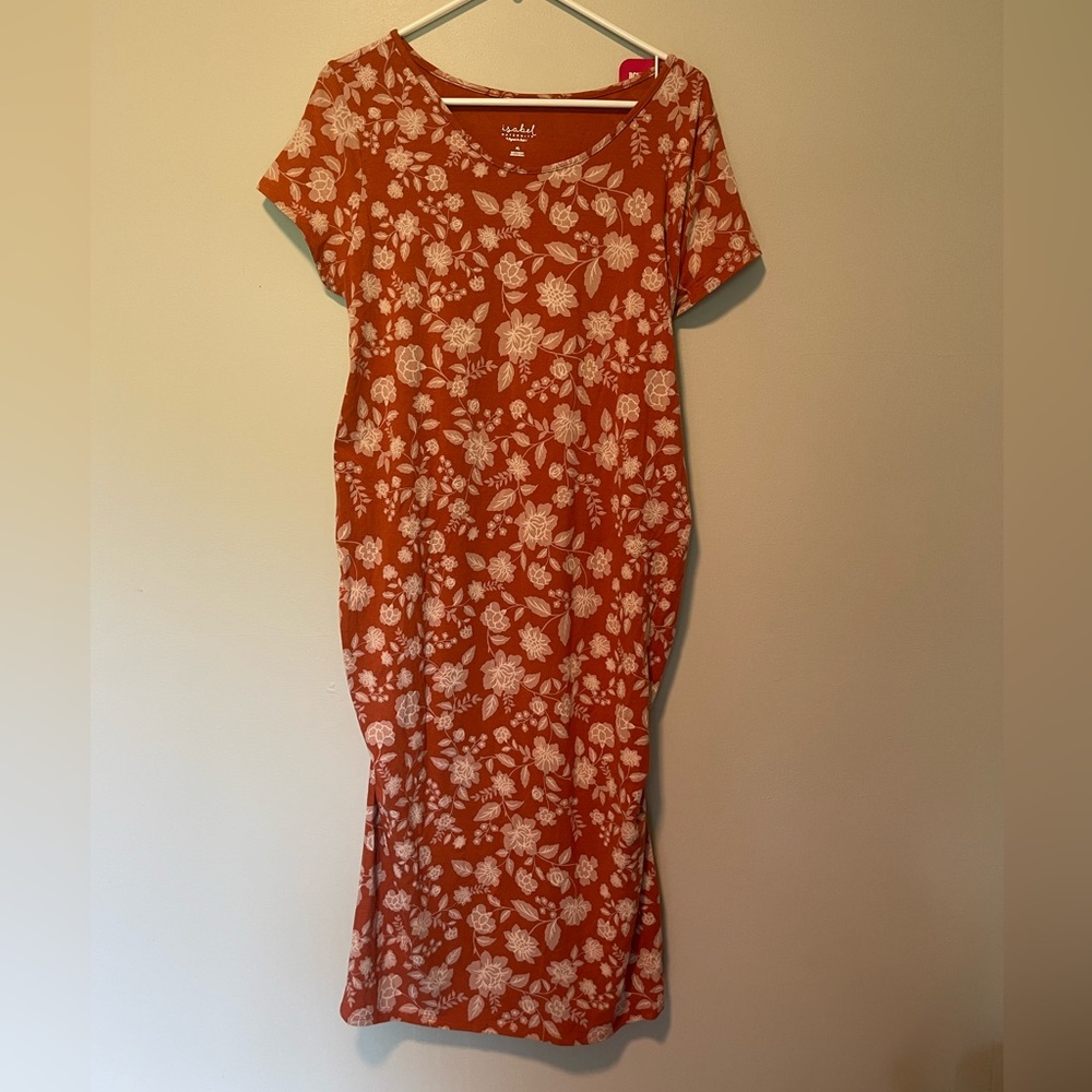Isabel Maternity Adorable Ruched Sides Dress❤️